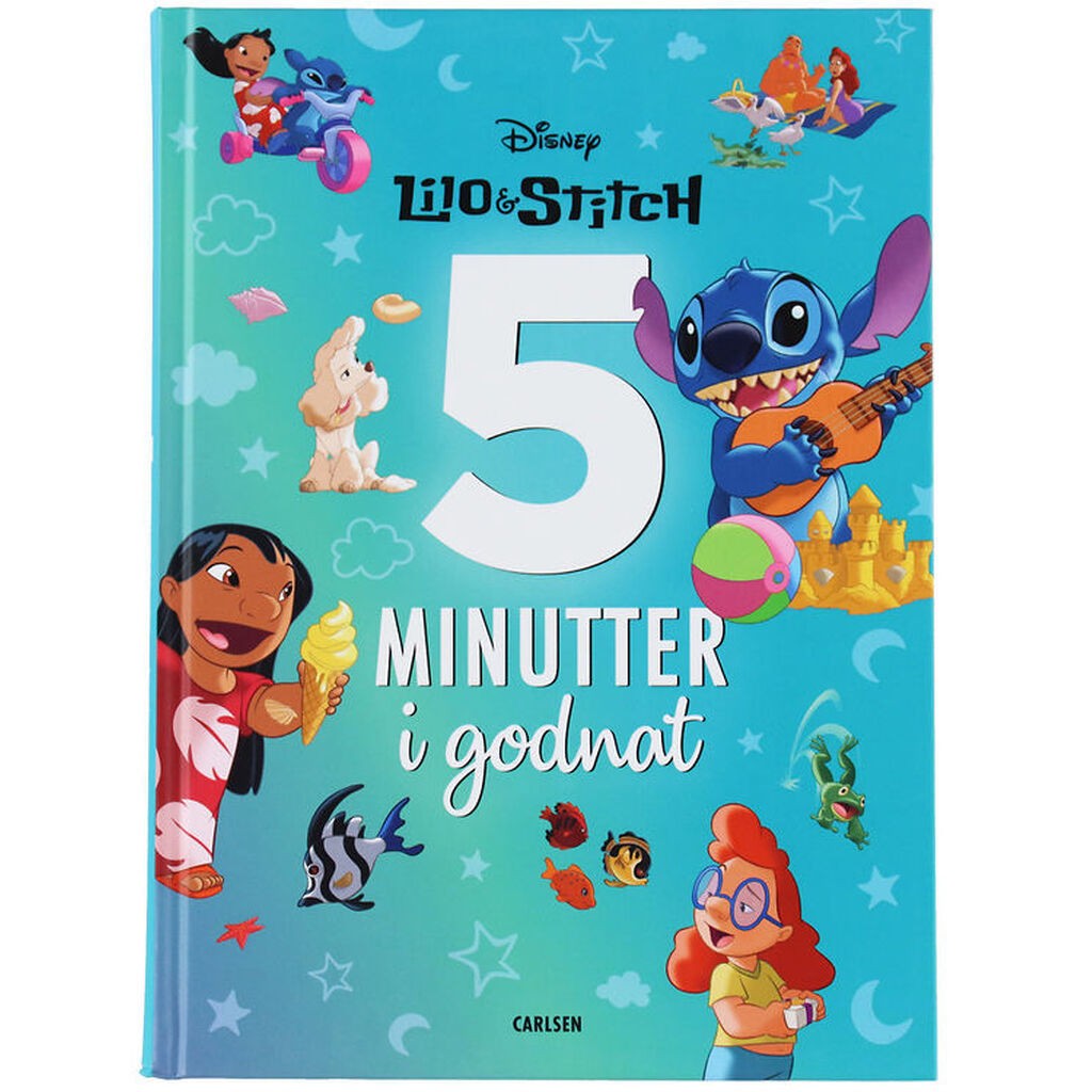 Forlaget Carlsen Bog - Fem Minutter I Godnat - Lilo Og Stitch -