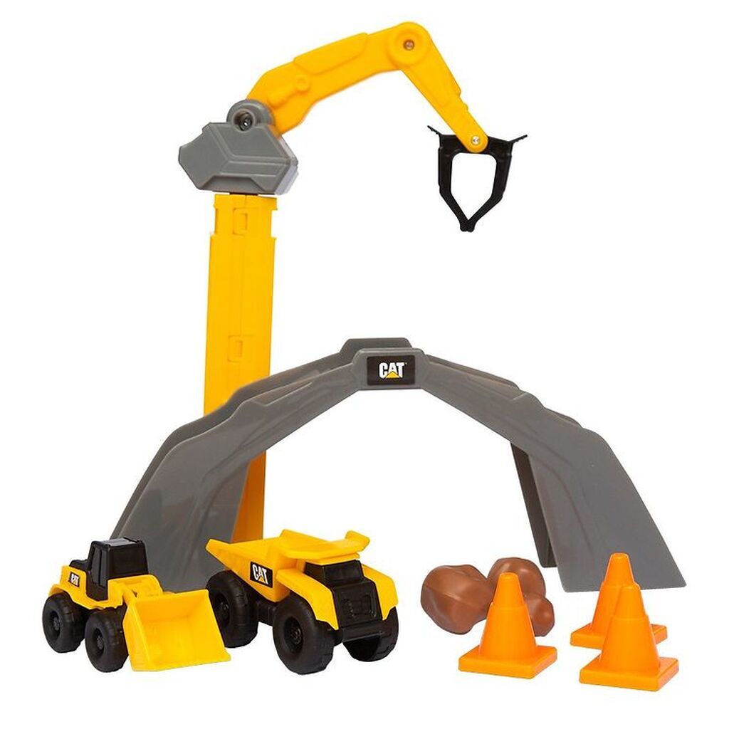 CAT Mini Arbejdsmaskiner m. Byggemåtte