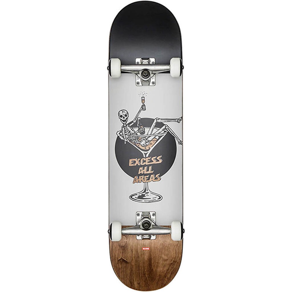 Globe Skateboard - 8'' - G1 Excess - Hvid/Brun