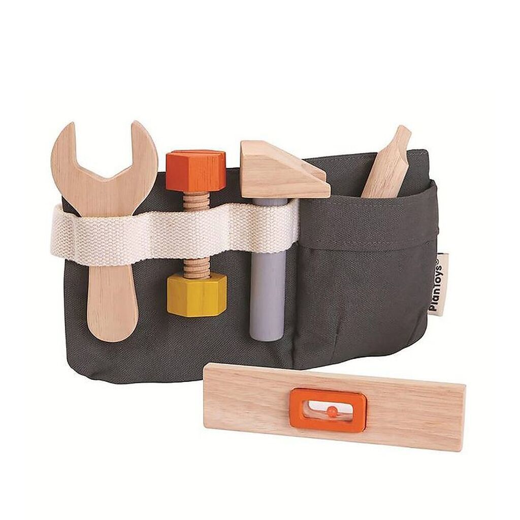 PlanToys Værktøjsbælte m. Værktøj - Træ