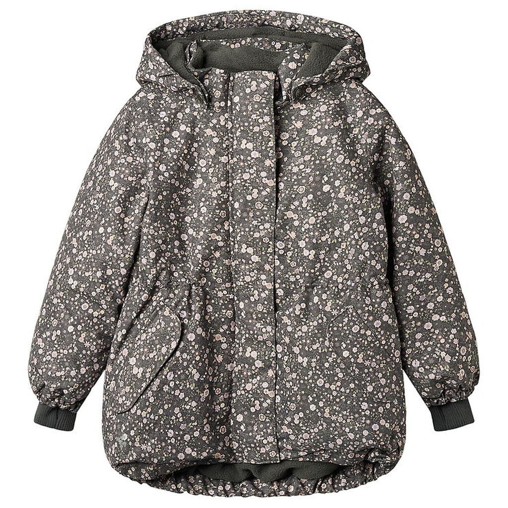 Wheat Vinterjakke - Tove - Black Sea Open Flowers