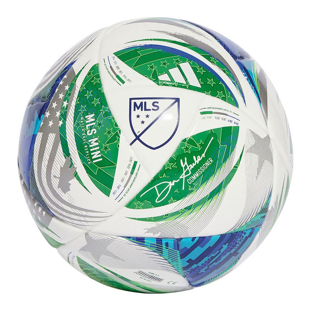 adidas Performance Fodbold - MLS Mini - White/Green/Globlu