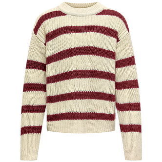 Kids Only Bluse - Strik - Noos - KogJusty - Eggnog/Cabernet