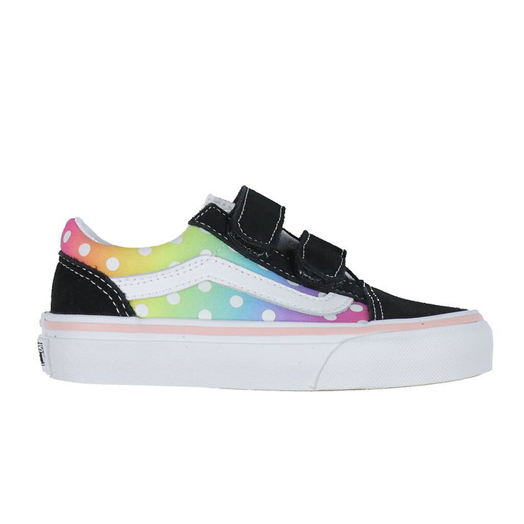 Vans Sko - Old Skool V Glow Rainbow - Sort/Multi