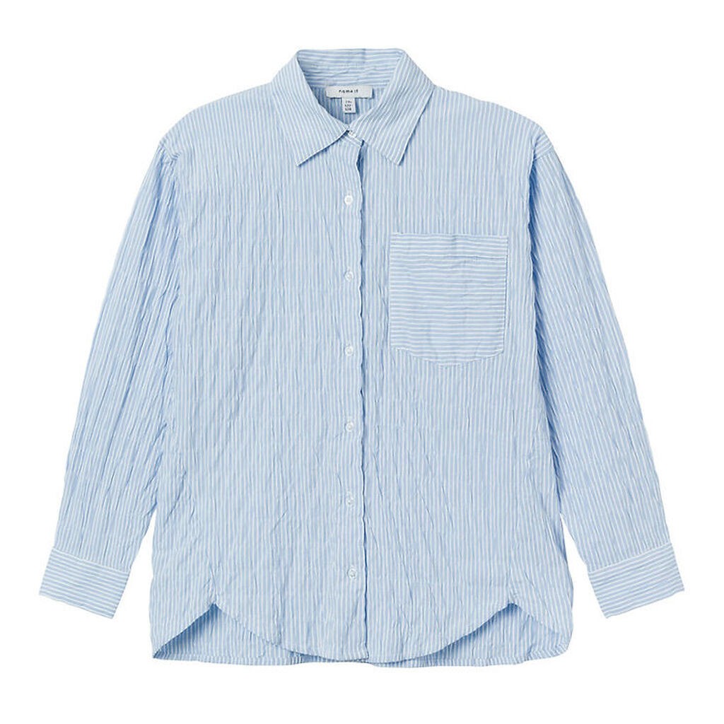 Name It Skjorte - NkfDustripes - Chambray Blue