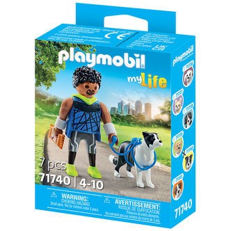 Playmobil MyLife - Jogger med Border Collie - 71740 - 7 Dele