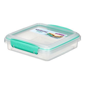 Sistema Madkasse - Sandwich Box To Go - 450 ml - Minty Teal