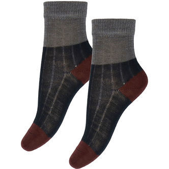 FUB Strømper - Uld - Rib - 2-pak - Dark Navy