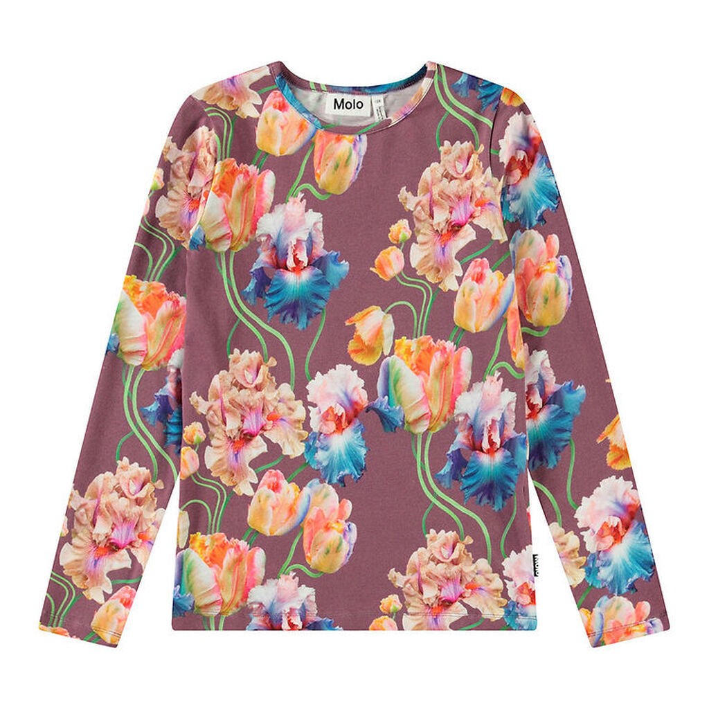 Molo Bluse - Rose - Rainbow Tulips