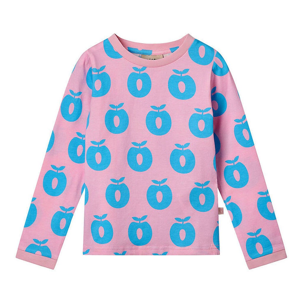 Småfolk Bluse - Pink Lilac m. Æbler