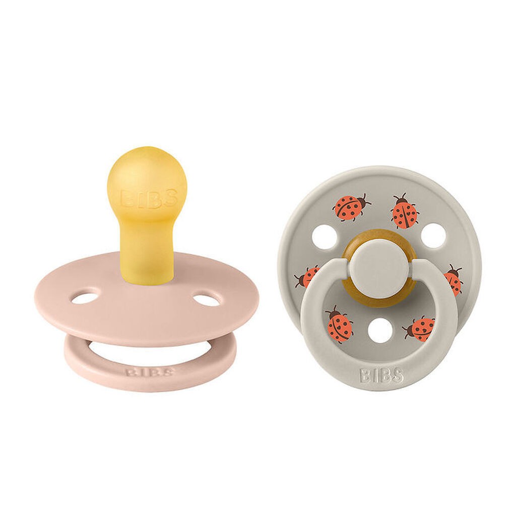 BIBS Colour Sutter - Str. 1 - 2-pak - Rund - Blush Mix