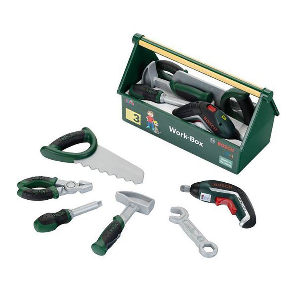 Bosch Mini Værktøjskasse m. Ixolino II - Legetøj - Grøn
