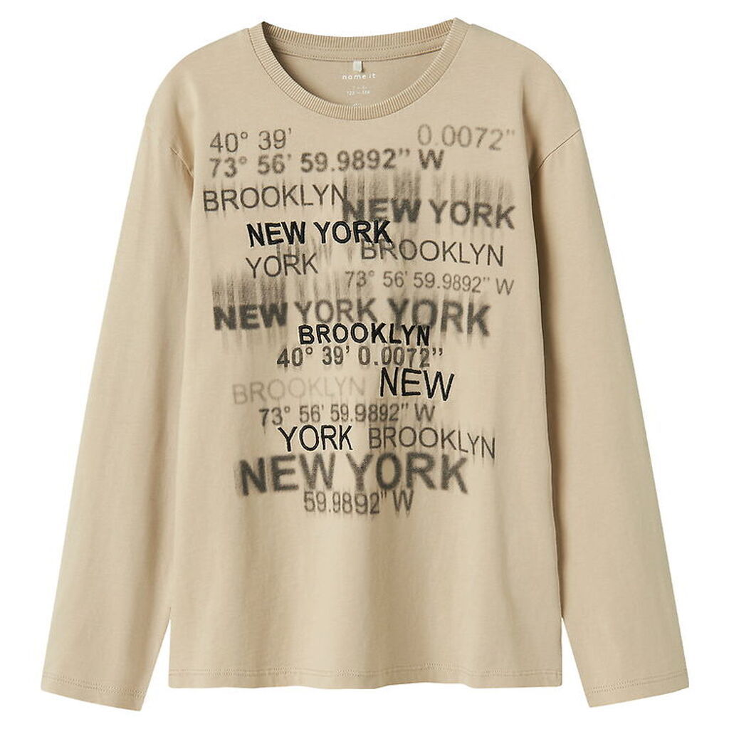 Name It Bluse - NkmNorth - Island Fossil m. Print