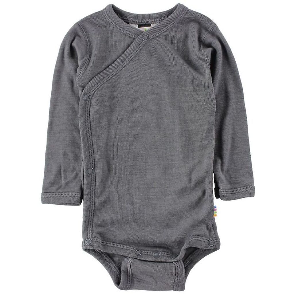 Joha Slå-Om Body L/Æ - Uld/Silke - Mørkegrå
