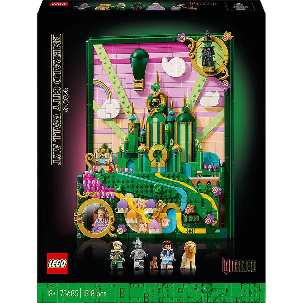 LEGOÂ® Wicked - Emerald City - Vægkunst 75685 - 1518 Dele