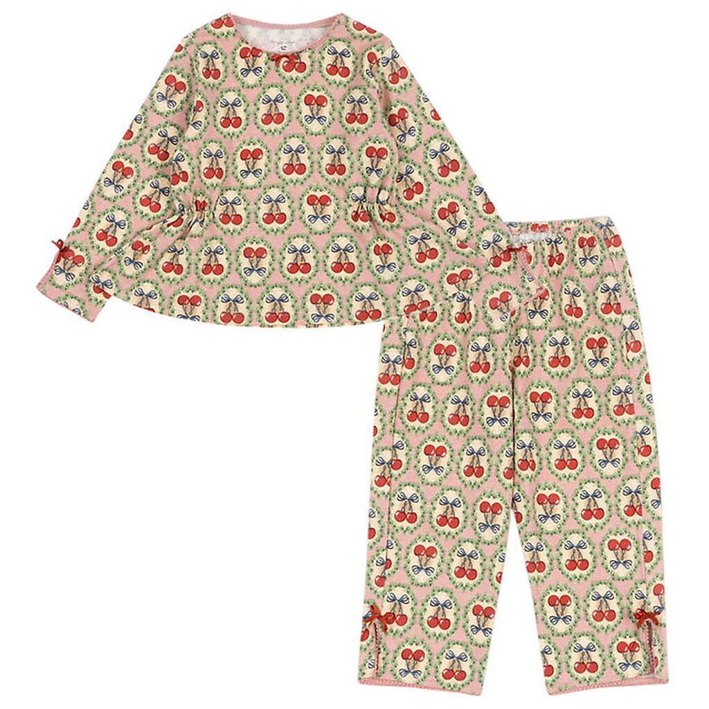 Konges Sløjd Sæt - Bluse/Bukser - Drey - Cherry Bow