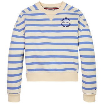 Tommy Hilfiger Bluse - New York - Calico Base Blue Spell Stripe