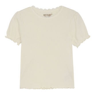 Huttelihut T-shirt - Rib - Antique White