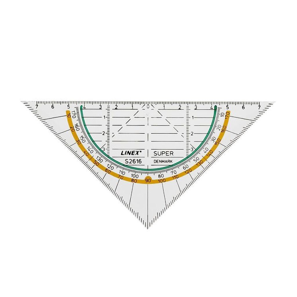 Linex Geometritrekant - Gennemsigtig