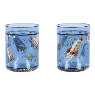 Konges Sløjd Glitterkopper - 2-Pak - Outer Space