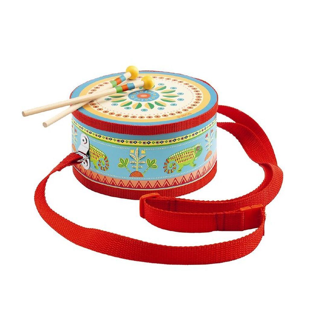 Djeco Tromme - Træ - Multifarvet