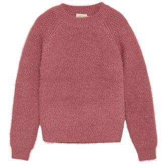 Creamie Bluse - strik - Mesa Rose m. Glitter