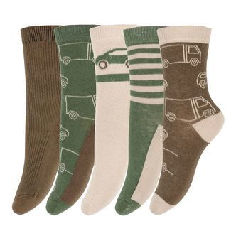 Minymo Strømper - 5-pak - Cocoa Brown