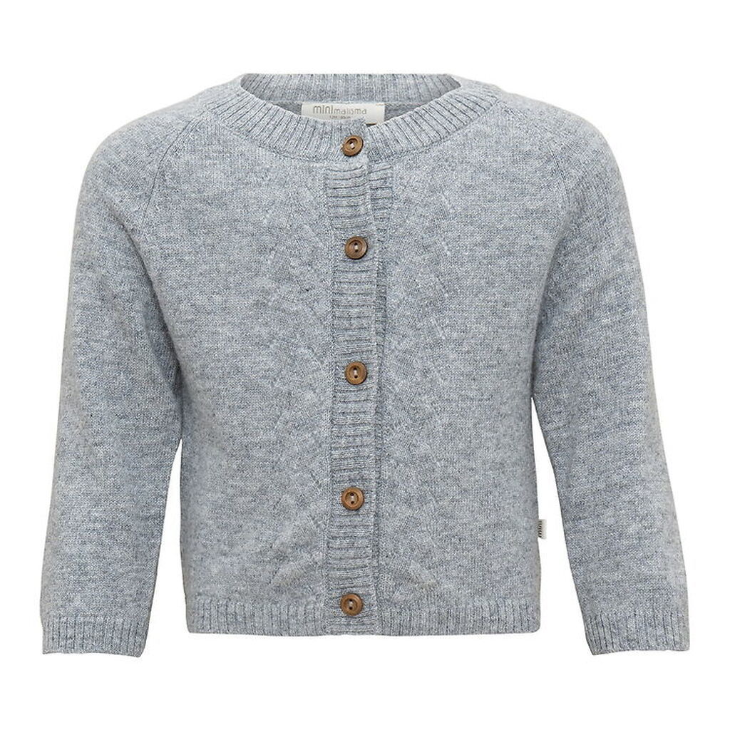 Minimalisma Cardigan - Inka - Uld- Gråmeleret