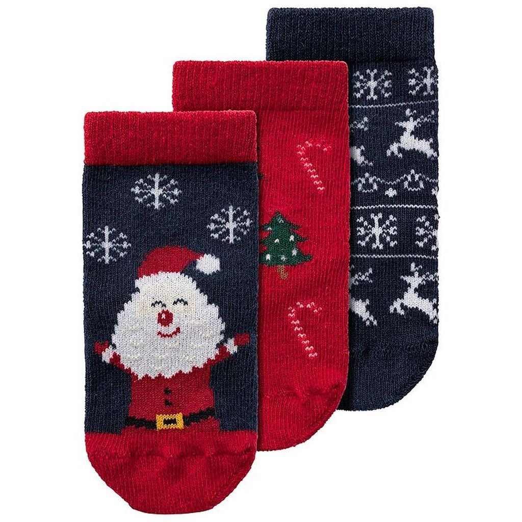 Name It Strømper - NbnRichristmas - 3-pak - Dark Sapphire/Jester