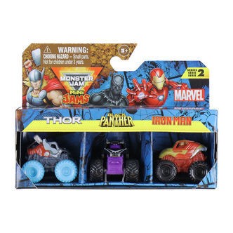 Monster Jam Biler - 1:87 - Mini - Marvel - 3-pak