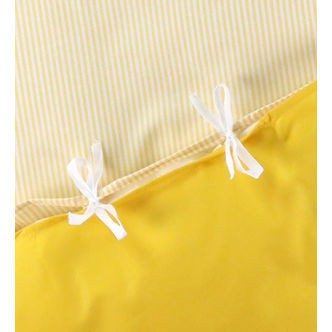 Nørgaard Madsens Sengetøj - Junior - Hvid m. Gule Stribe