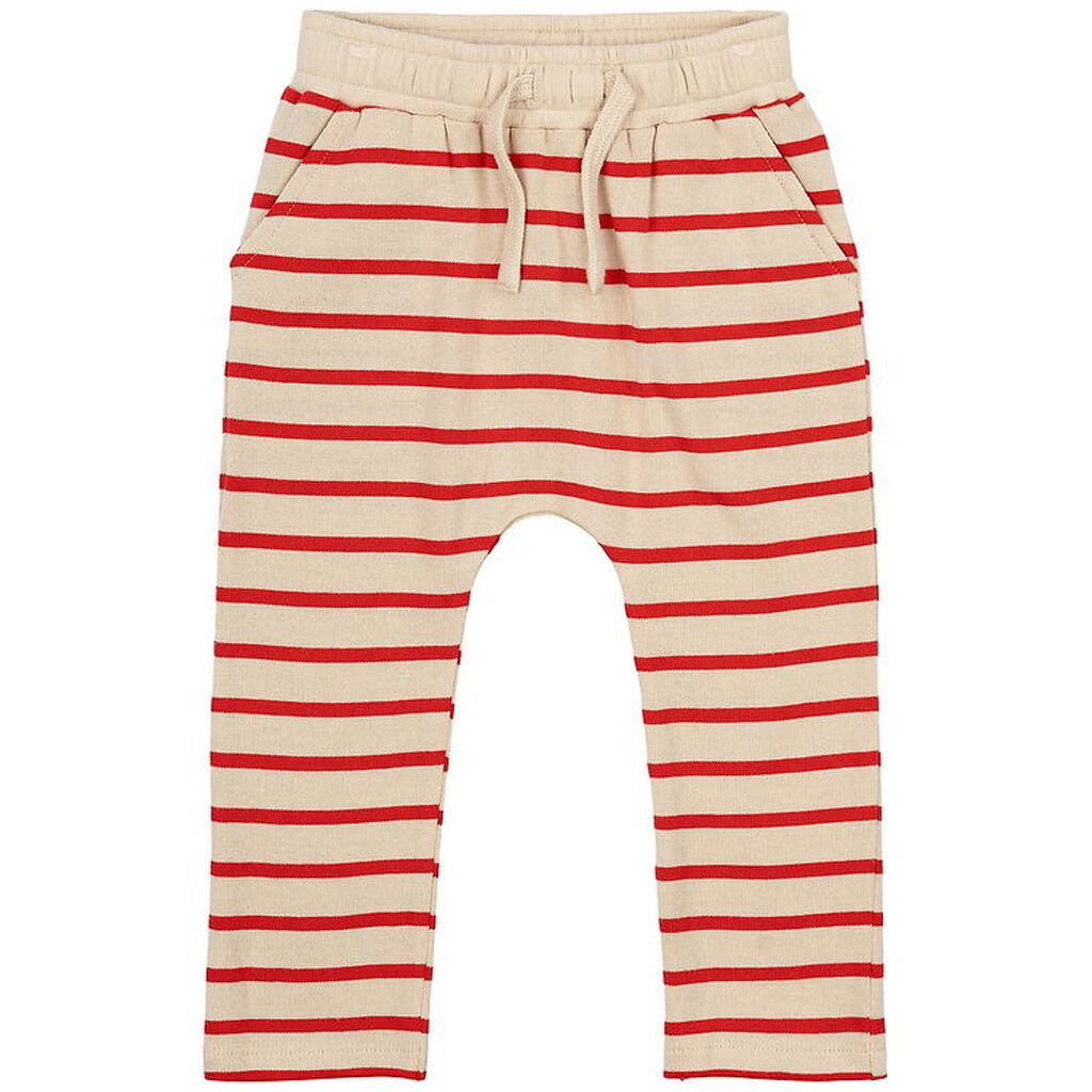 The New Siblings Bukser - Strik - TnstNat - Poppy Red Striped