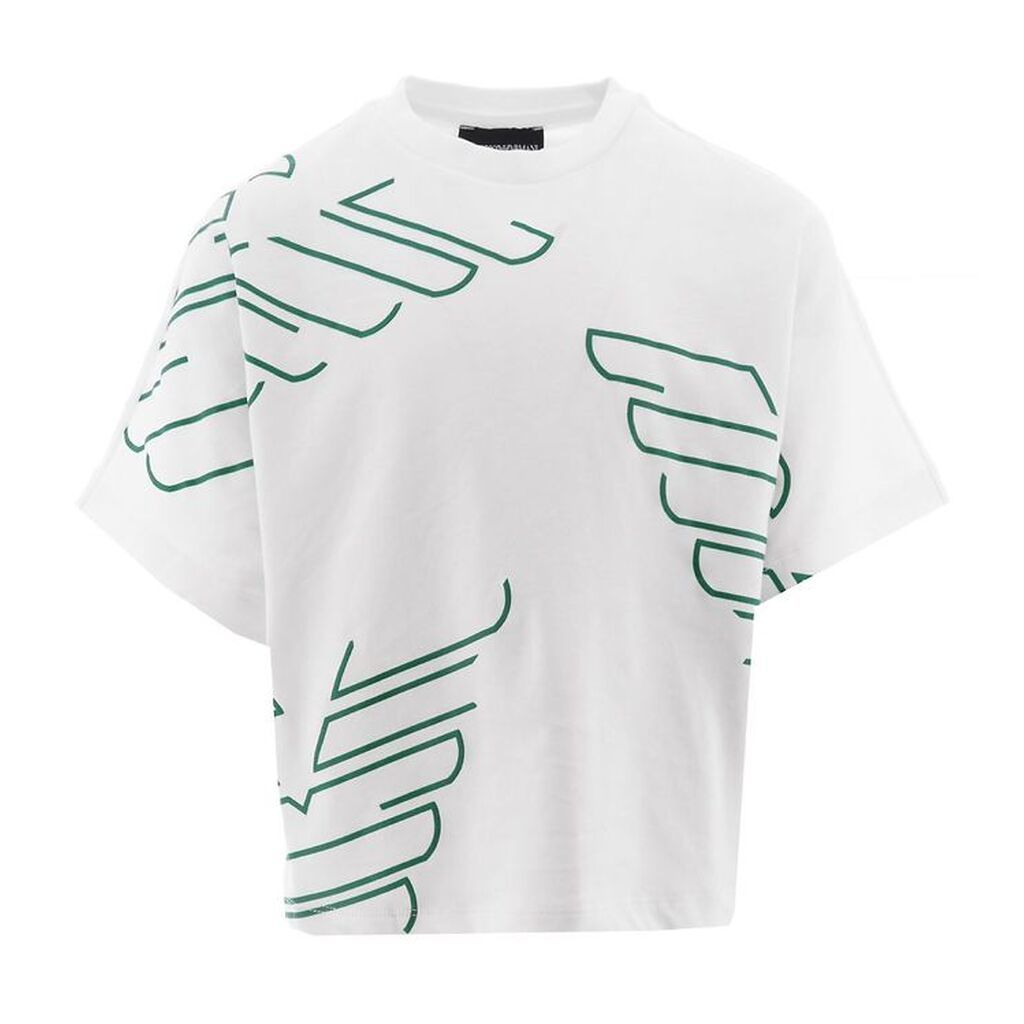 Emporio Armani T-shirt - Hvid m. Grøn