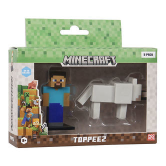 Minecraft Legetøjsfigurer - 3D - 2-pak - Steve/Dennis