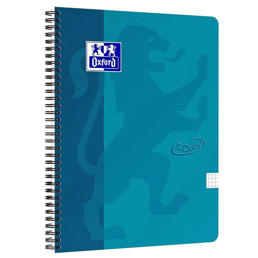 Oxford Notesbog - Touch - Kvadreret - A4+ Turkis
