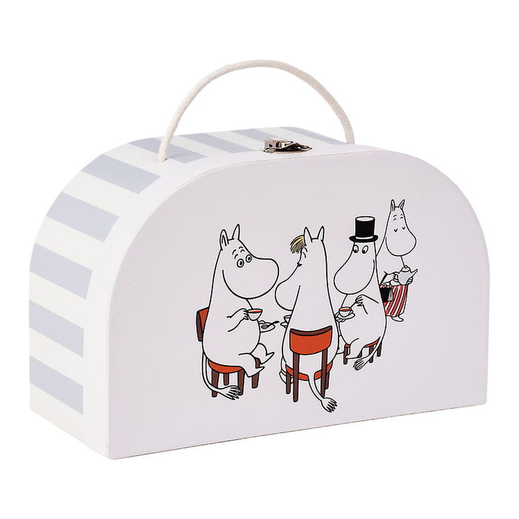 Kids Concept Legekuffert - Hvid/Blå m. Mumitrolde