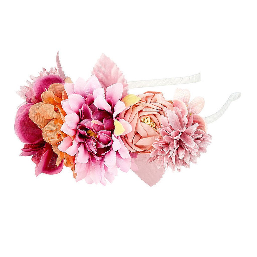 Souza Udklædning - Hårbøjle m. Blomster - Olivia - Lilla/Rosa