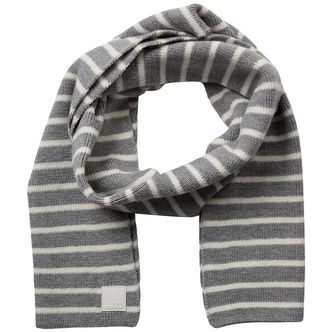 Sofie Schnoor Tørklæde - Strik - Lailasy - Gråmeleret m. Striber
