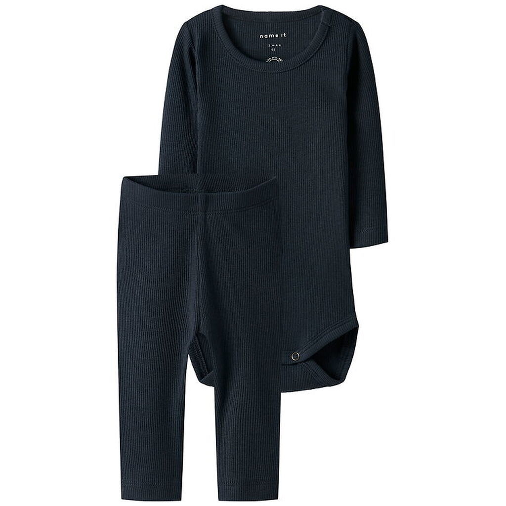 Name It Sæt - Body l/æ/ Leggings - Noos - NbnKab - Dark Sapphire