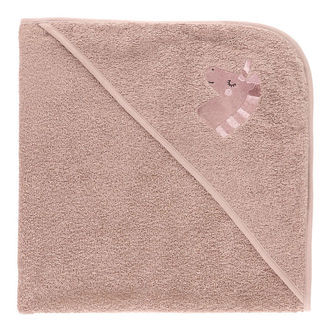 Nørgaard Madsens Babyhåndklæde - 75x75 cm - Mauve m. Enhjørning