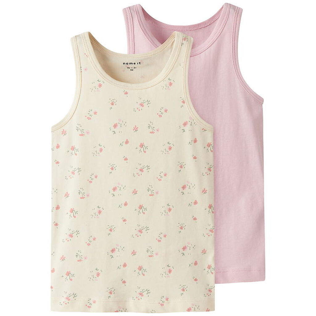 Name It Undertrøjer - Noos - NmfTank - 2-pak - Turtledove/Pale L