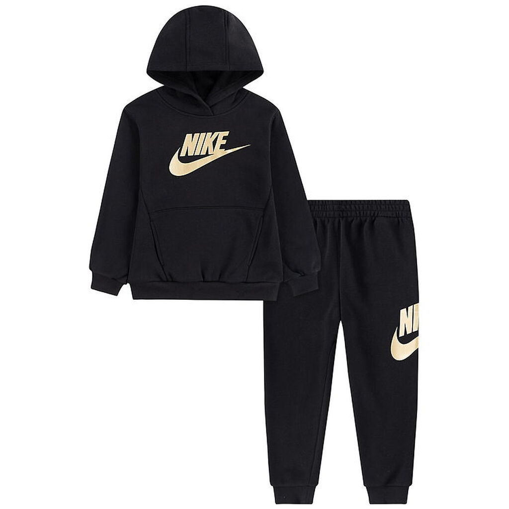 Nike Sweatsæt - Sort/Guld