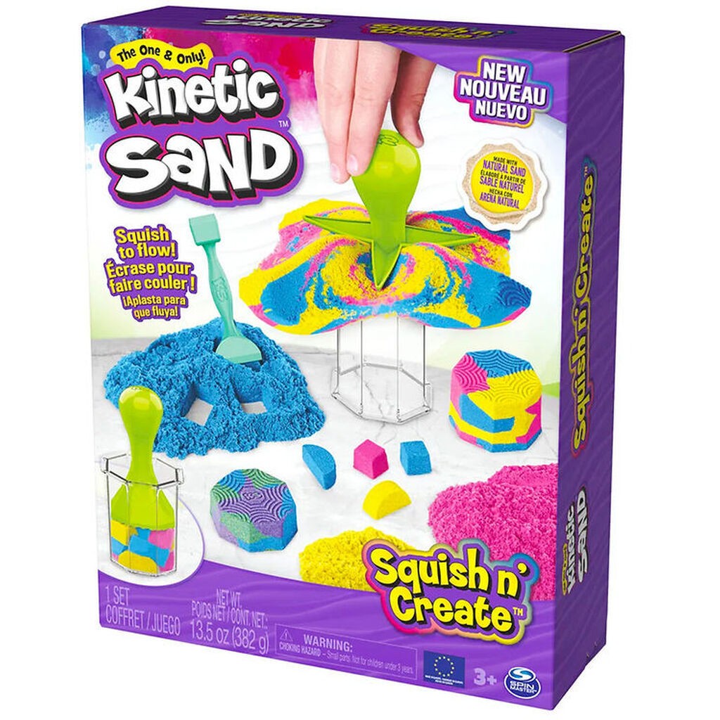 Kinetic Sand Sandsæt - Squish N' Create - 382 gram