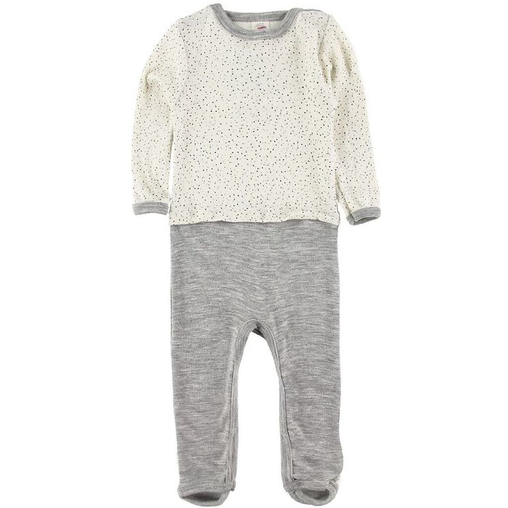 Engel Heldragt - Uld/silke - Neutral m. Print