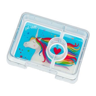 Yumbox Indsatsbakke m. 3 Rum - Snack - Magical Unicorn