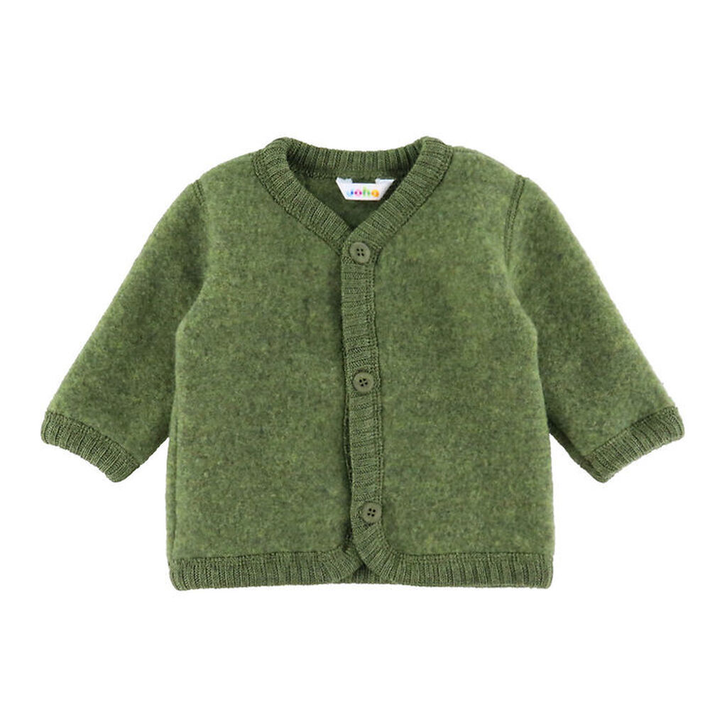 Joha Cardigan - Uld - Mørk Oliven