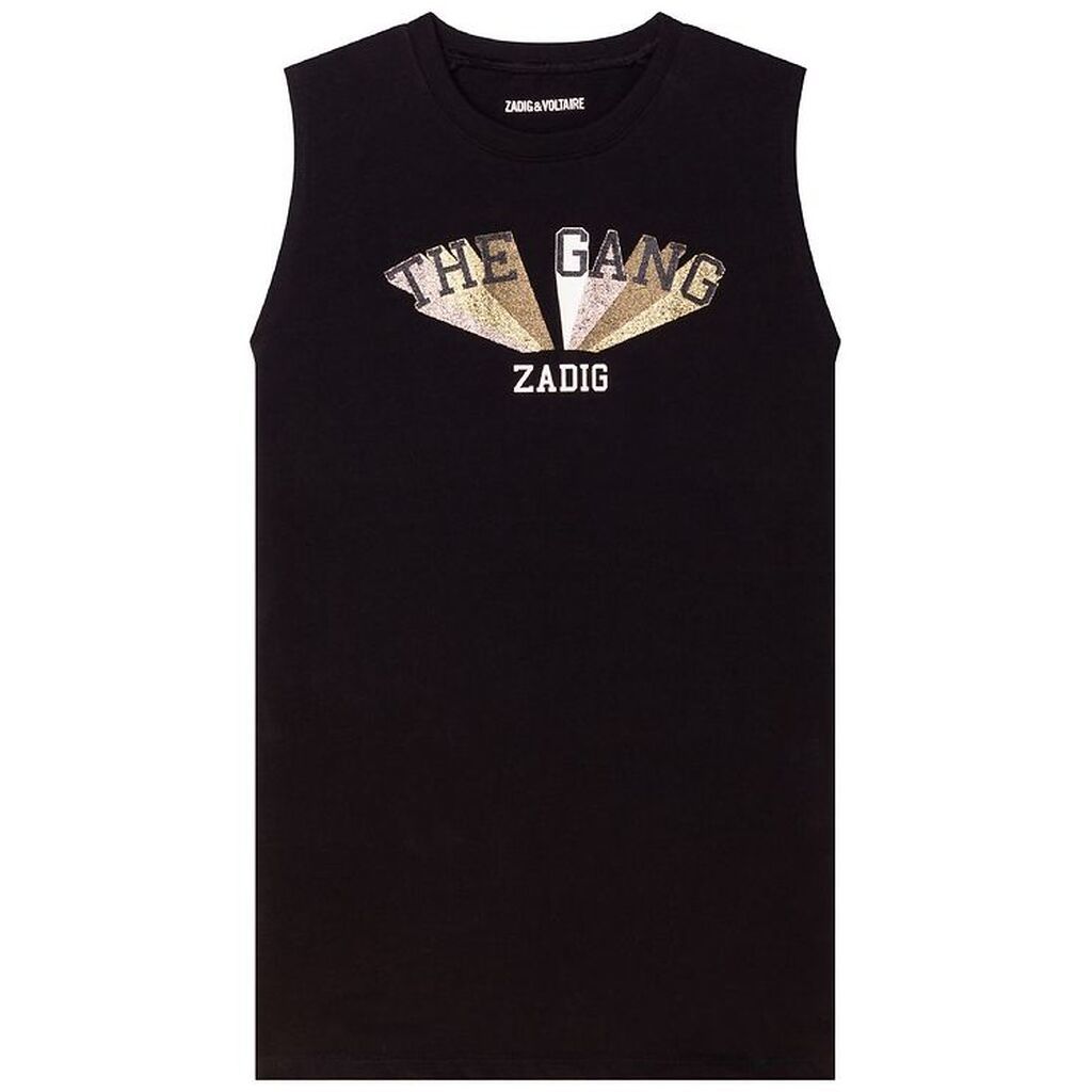 Zadig & Voltaire Kjole - Happy - Sort m. Glimmer