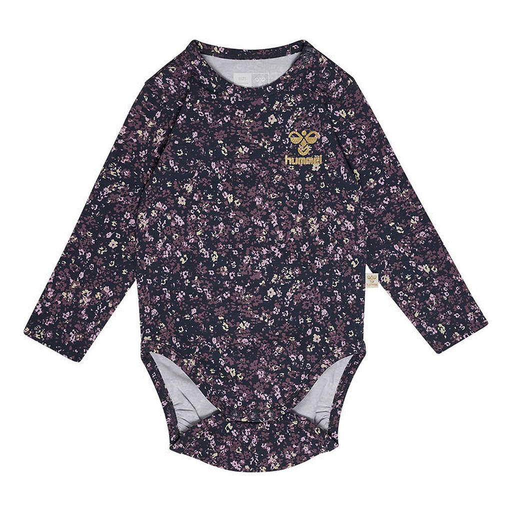 Hummel Body l/æ - hmlFloa - Ombre Blue/Lilla m. Blomster