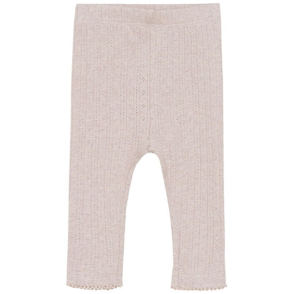 Fixoni Leggings - Violet Ice Melange m. Hulmønster