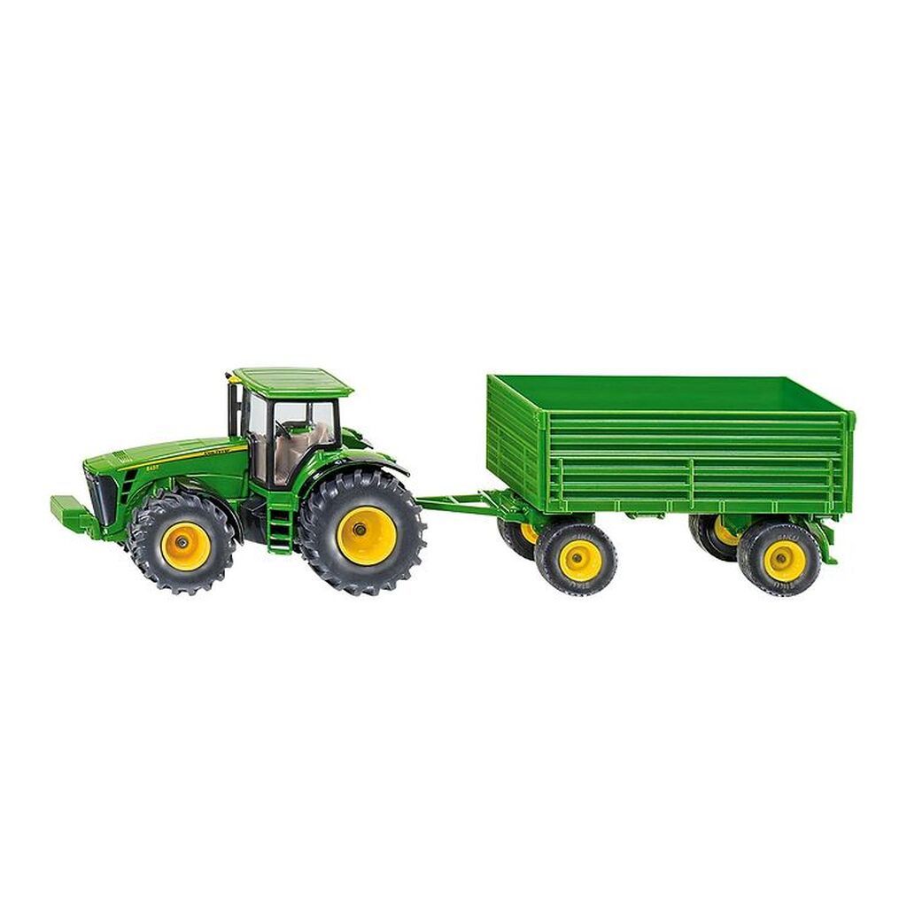 Siku Traktor m. Anhænger - John Deere 8430 - 1:50 - Grøn